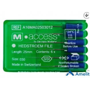 Інструмент ручний H-File M-Access №30, 25 мм (Dentsply Sirona), 6 шт./пак.